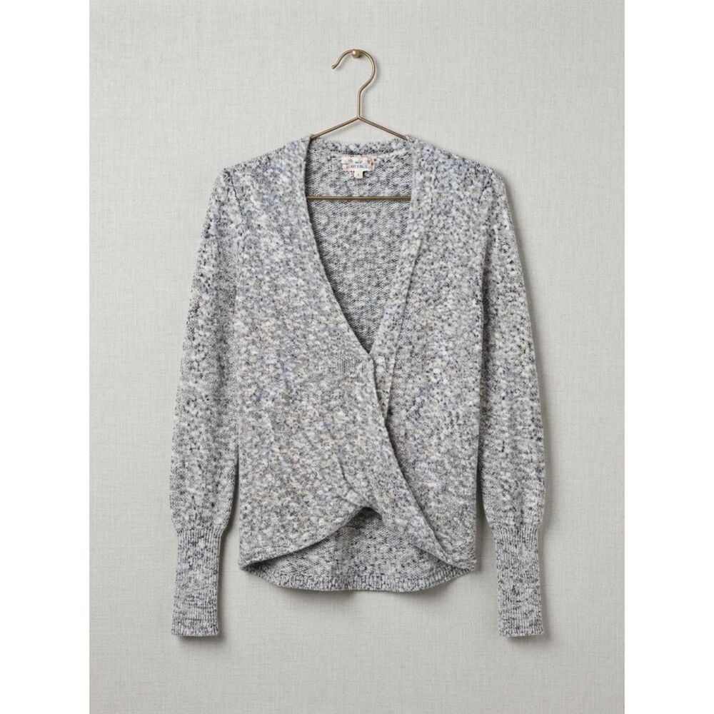 Women's Pink Republic Space Dye Crossover Faux-Wrap Sweater Size XL